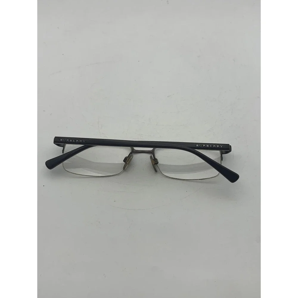 Burberry Eyeglasses 54-17-140 Brown Tortoise Half Rim Rectangular Frame Only